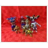 TMNT, Transformers, He-man action figures.
