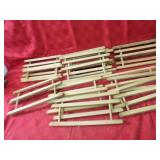 Wood cord, yarn, string winder spools.