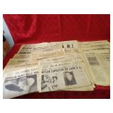 1940's Paper ephemera newspapers.