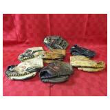 (7)Assorted rawlings baseball gloves.