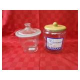 Pillsbury doughboy & other glass canister