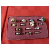 (14)Assorted jewelry ring lot.