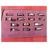 (14)Assorted jewelry ring lot.