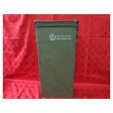 Vintage 81mm smoke ammunition box.
