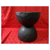 Ebony hourglass side table