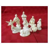 Nativity scene figures.