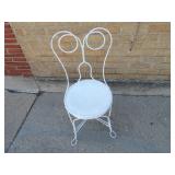 Antique ice cream parlor chair.