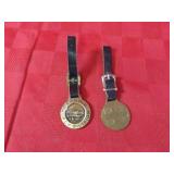 (2)Advertising Industrial Pocket watch fobs.