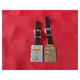 (2)Advertising Industrial Pocket watch fobs.