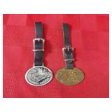 (2)Advertising Industrial Pocket watch fobs.