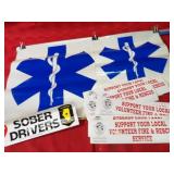 Fire & Rescue decals, bumper stickers.