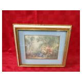 Framed print.