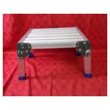 Folding aluminum step.