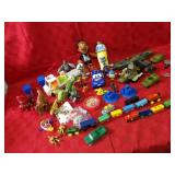 Assorted toy lot.
