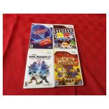 (4)Wii games w/cases.