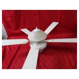 Ceiling fan. White.