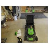 Greenworks 40v 21' lawnmower. works. *off site*