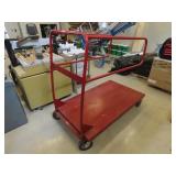 Jamco Red steel rolling cart. *off site*