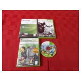 (4)XBOX 360 games w/cases.