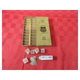 Roll 1969S nickels, Lincoln cents. US coins.