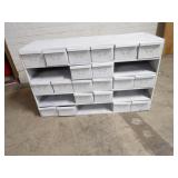 Steel parts organizer storage cabinet