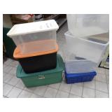 (7)Storage totes. 4 lid.