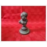 Vintage bronze decor bust.