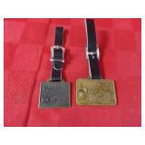 (2)Advertising Industrial Pocket watch fobs.