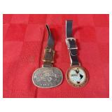 (2)Advertising Industrial Pocket watch fobs.