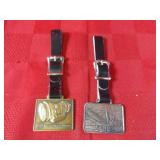 (2)Advertising Industrial Pocket watch fobs.