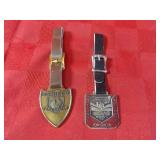 (2)Advertising Industrial Pocket watch fobs.