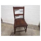 Antique commode seat chair.