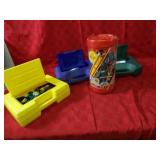 K'nex building toy sets.