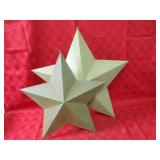 (2)metal wall decor stars.
