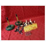 Vintage bingo cards, markers, games.