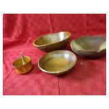 Carved wood bowls.