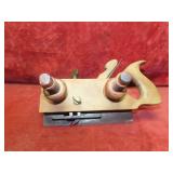 Antique wooden wood plow plane.