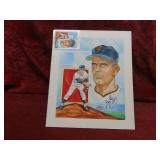 Gaylord Perry signed Watercolor original artwork