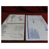 (2)GI Joe Comandos Heroicos Blueprints, manuals