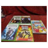 (5)Xbox 360 games. assorted.