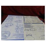 (2)GI Joe Night Force Blueprints, manuals