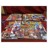 Assorted Vintage Toy fare & Wizard magazines.