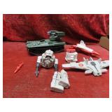 Assorted Vintage GI Joe vehicles.