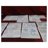 (9)GI Joe Blueprints instruction sheets.