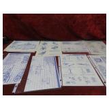 (8)GI Joe Blueprints instruction sheets.