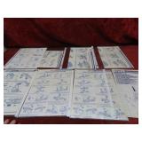(8)GI Joe Blueprints instruction sheets.