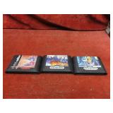 (3)Sega Genesis game cartridges.