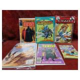 (6)Assorted sectaurs, Star wars comic books