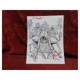Joe Del Beato autographed signed print.