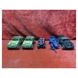 (5)Assorted Vintage GI Joe vehicles.